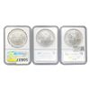 Image 2 : 2003-2005 Eagle $1 NGC MS69 [3 Coins]