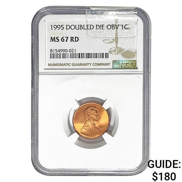 1995 Doubled Die Obv 1C NGC MS67 RD
