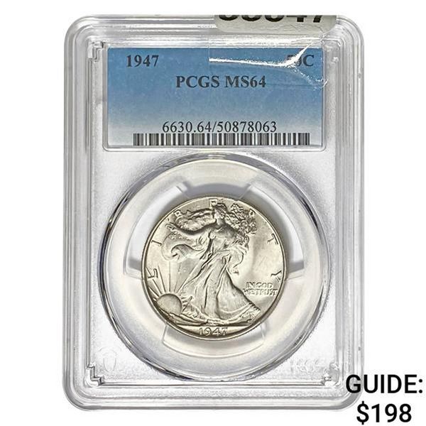 1947 Walking Liberty Half Dollar PCGS MS