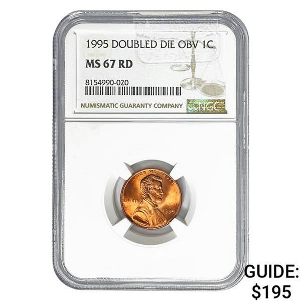 1995 Doubled Die Obv 1C NGC MS67 RD