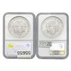 Image 2 : 1987/1993 American Silver Eagle NGC MS69 {2 Coins}