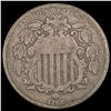 Image 1 : 1866 Shield Nickel NICELY CIRCULATED