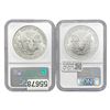 Image 2 : 1986/2000 American Silver Eagles NGC MS69 [2 Coins]