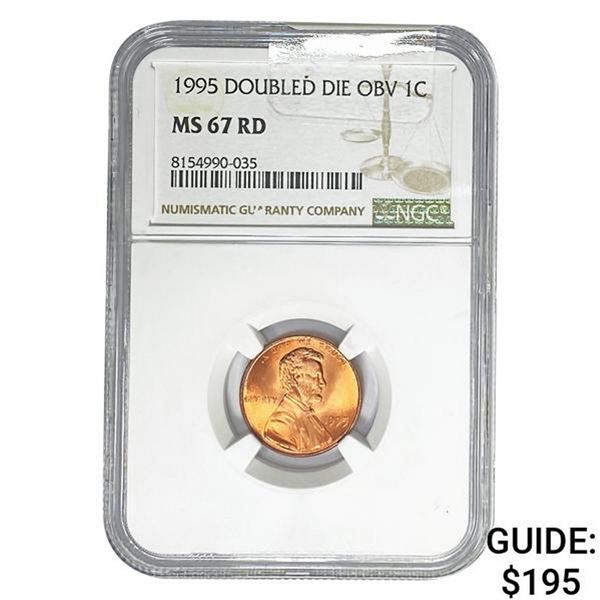 1995 Doubled Die Obv 1C NGC MS67 RD
