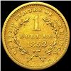 Image 2 : 1852 Liberty Head Gold Dollar HIGH GRADE