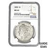Image 1 : 1890 $1 Morgan Dollar NGC MS63