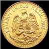 1945 0.0481oz Gold Mexico Dos Pesos SUPERB GEM BU