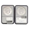 Image 2 : 1987 / 1988 Eagles $1 NGC MS69 [2 Coins]