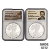 2001-W / 2006-W Eagles $1 NGC PF69 Ultra Cameo [2 Coins]