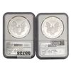 Image 2 : 2001-W / 2006-W Eagles $1 NGC PF69 Ultra Cameo [2 Coins]
