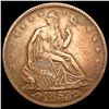 1853 Arrows Rays Seated Liberty Half Dollar CHOICE AU