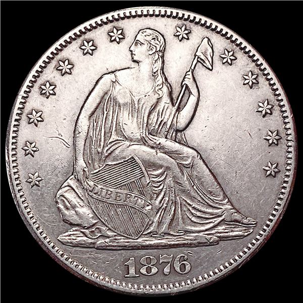 1876-CC Seated Liberty Half Dollar CHOICE AU