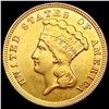 Image 1 : 1888 $3 Gold Piece CLOSELY UNCIRCULATED