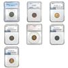 1914-1931 HIGH Grade Better Date Lincoln Wheat Cent Lot [7 Coins] ICG/PCI/SEGS AU-MS55-66
