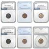 1911-1923 HIGH GRADE Better Date Lincoln Wheat Cent Lot [6 Coins] PCI/NNC/SEGS AU-MS55-66