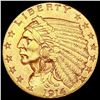 Image 1 : 1914 $2.50 Gold Quarter Eagle CLOSELY UNCIRCULATED