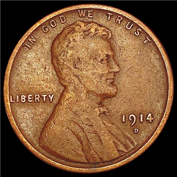 1914-D Wheat Cent NICELY CIRCULATED