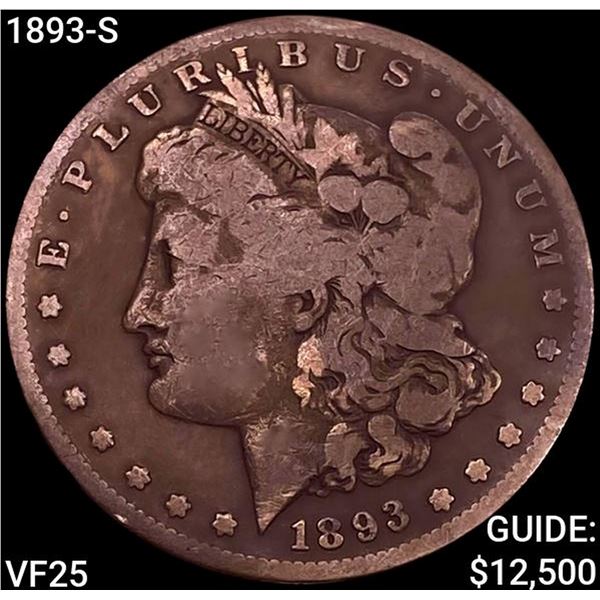 1893-S Morgan Silver Dollar LIGHTLY CIRCULATED