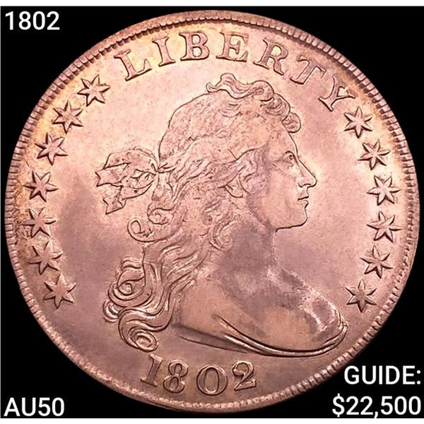 1802 Draped Bust Dollar CLOSELY UNCIRCULATED