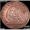 1871-CC Seated Liberty Half Dollar NEARLY UNCIRCULATED