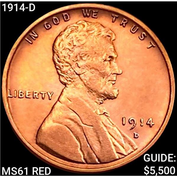 1914-D Wheat Cent UNCIRCULATED RD