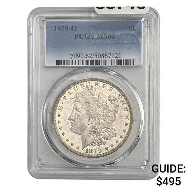 1879-O Morgan Silver Dollar PCGS MS62