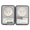 Image 2 : 1995 / 1996 American Silver Eagle NGC MS69 [2]