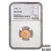 Image 1 : 1946 1C Lincoln Cent NGC MS67 RD