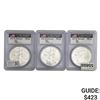 Image 1 : 2014 $1 Silver Eagle PCGS MS70 3 Coins
