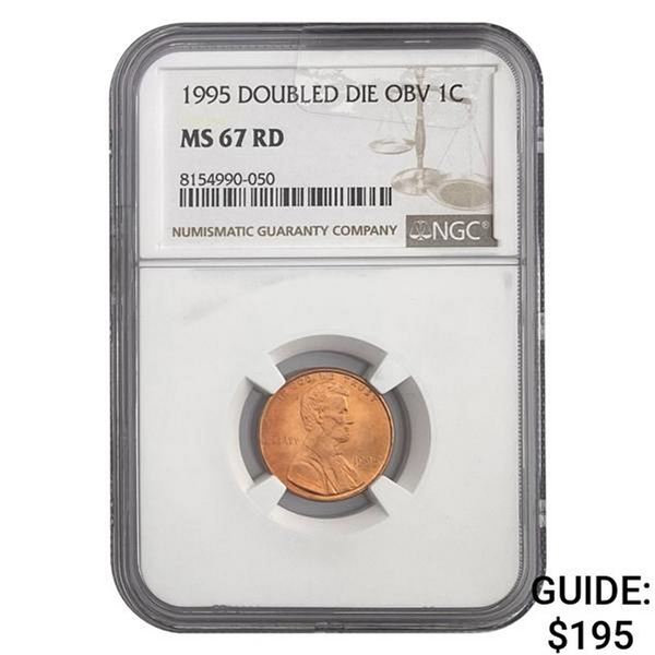 1995 Doubled Die Obv 1C NGC MS67 RD