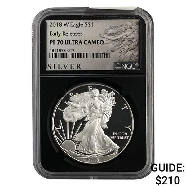 2018-W Silver Eagle NGC PF70 Ultra Cameo
