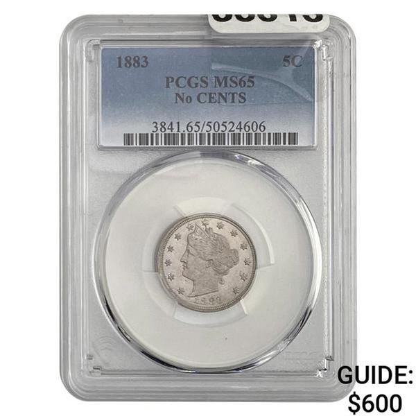 1883 Liberty Head Nickel No Cents PCGS M