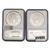 Image 2 : [2] 1991 American Silver Eagle NGC MS69
