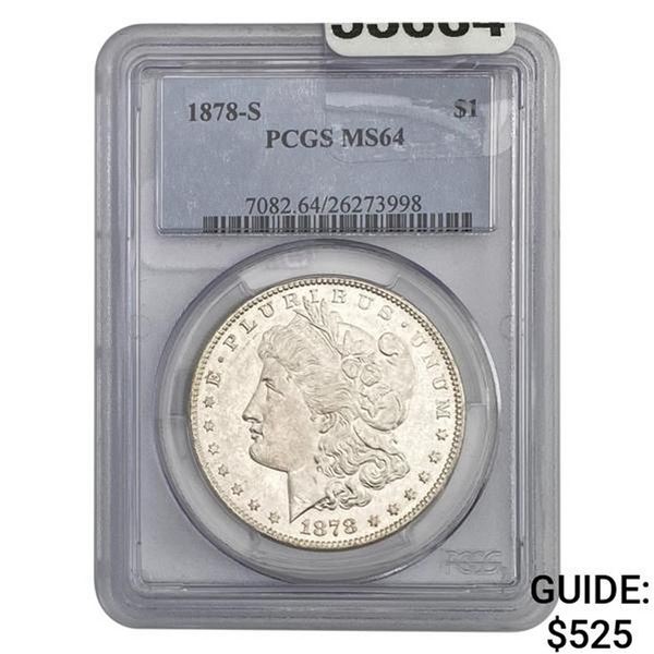 1878-S Morgan Dollar PCGS MS64
