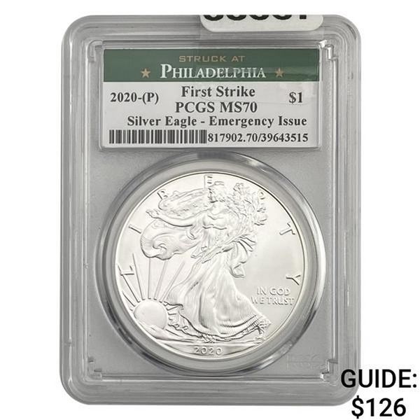 2020-(P) Silver Eagle PCGS MS70