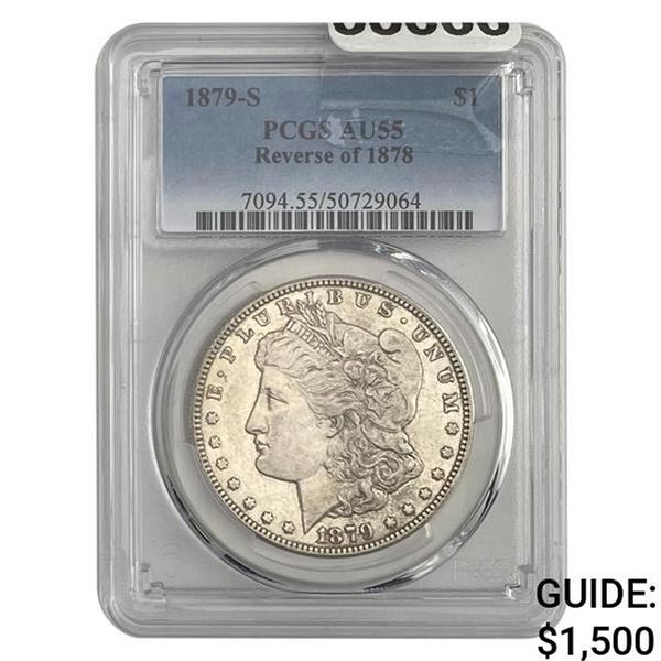 1879-S Morgan Dollar PCGS AU55