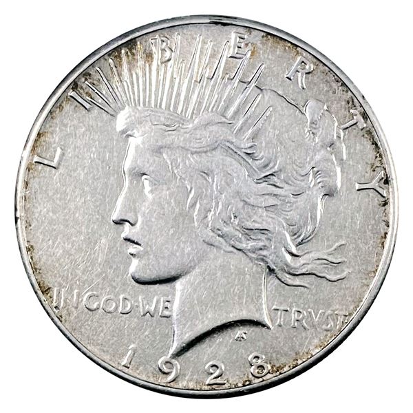 1928 Silver Peace Dollar AU