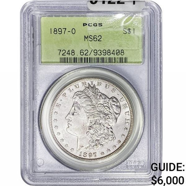 1897-O Morgan Silver Dollar PCGS MS62