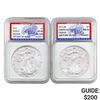 Image 1 : 2011/2013 $1 [2] Silver Eagles IGS MS69/MS70