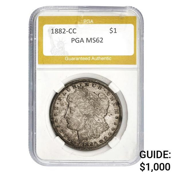 1882-CC Morgan Dollar PGA MS62
