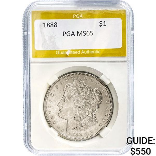 1888 Morgan Silver Dollar PGA MS65