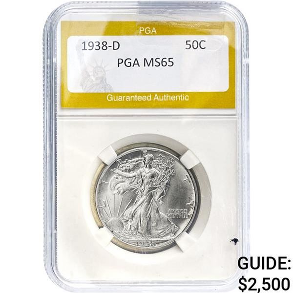 1938-D Walking Liberty Half Dollar PGA M