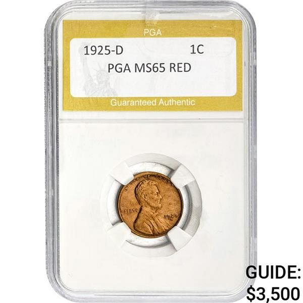 1925-D Lincoln Cent PGA MS65 RED