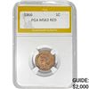 Image 1 : 1866 1C Indian Head Cent PGA MS63 RED