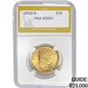 Image 1 : 1910-D $10 Indian Head Eagle PGA MS65+