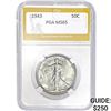 Image 1 : 1943 Walking Liberty Half Dollar PGA MS6