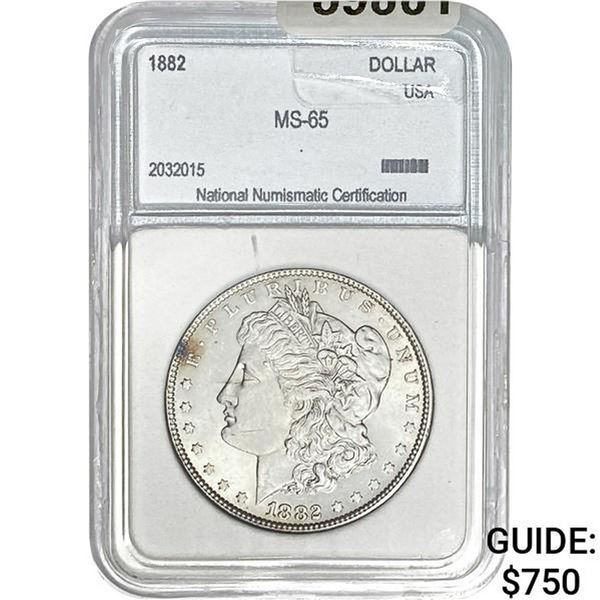 1882 Morgan Dollar NNC MS-65