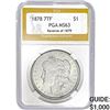Image 1 : 1878 7TF Morgan Dollar PGA MS63