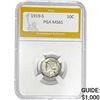 Image 1 : 1919-S Mercury Dime PGA MS61