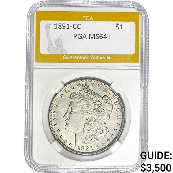 1891-CC Morgan Dollar PGA MS64+